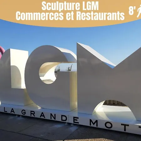 Appartement New - Cosy - Plages à 5min - Parking Privé - Wifi - Commerces Au Pied Du Bâtiment