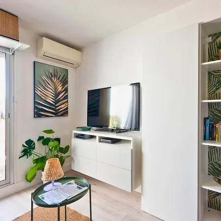 New - Cosy - Plages à 5min - Parking Privé - Wifi - Commerces Au Pied Du Bâtiment Appartement