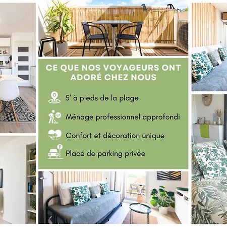 New - Cosy - Plages à 5min - Parking Privé - Wifi - Commerces Au Pied Du Bâtiment La Grande Motte