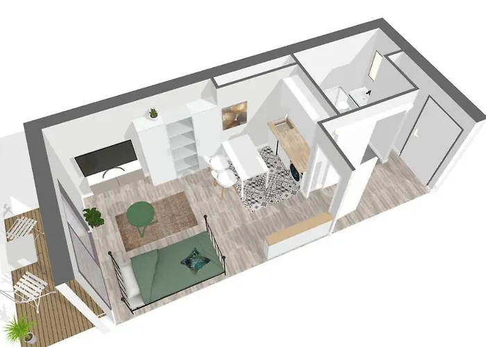 Apartamento New - Cosy - Plages à 5min - Parking Privé - Wifi - Commerces Au Pied Du Bâtiment