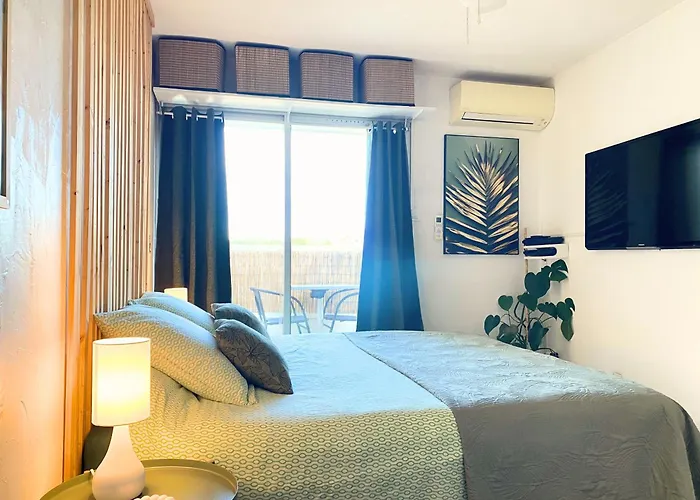 New - Cosy - Plages à 5min - Parking Privé - Wifi - Commerces Au Pied Du Bâtiment Apartamento