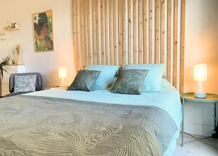 New - Cosy - Plages à 5min - Parking Privé - Wifi - Commerces Au Pied Du Bâtiment Apartamento
